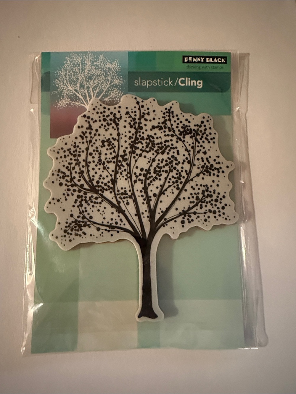 Black Tree Cling Stamp — Slapstick Cling